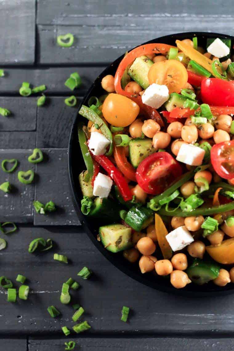 Greek Chickpea Salad Scrambled Chefs