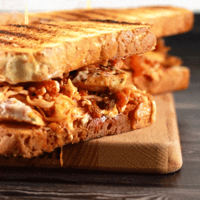 Spicy Crunchy Kimchi Sandwich