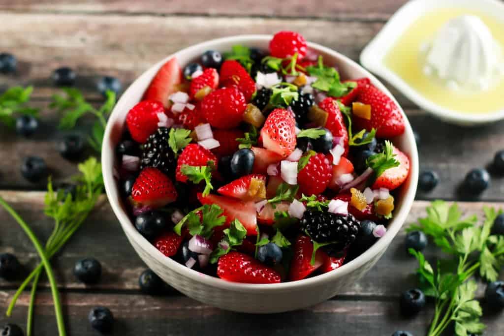 Fresh Summer Berry Salsa | Homemade Salsa Recipes | Homemade Recipes