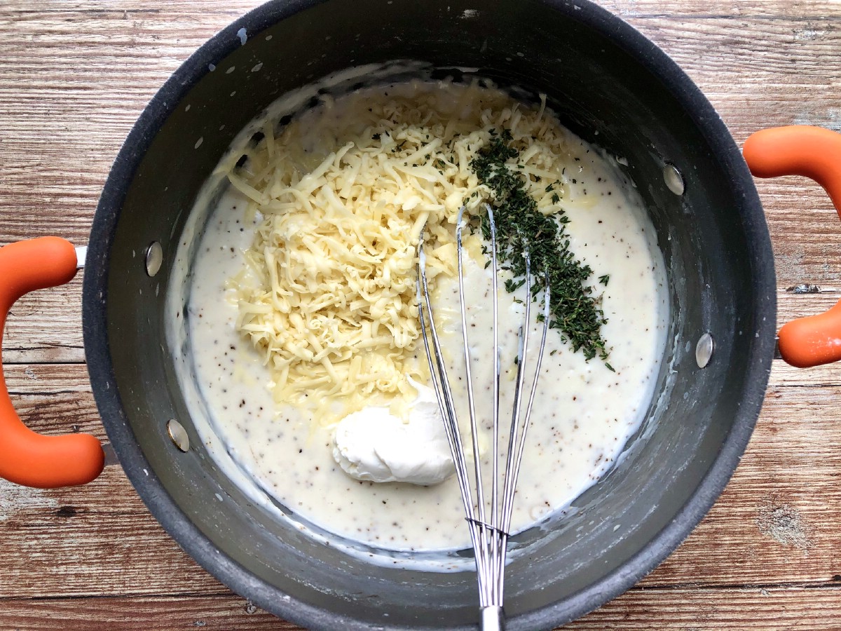 Adding cheese to roux